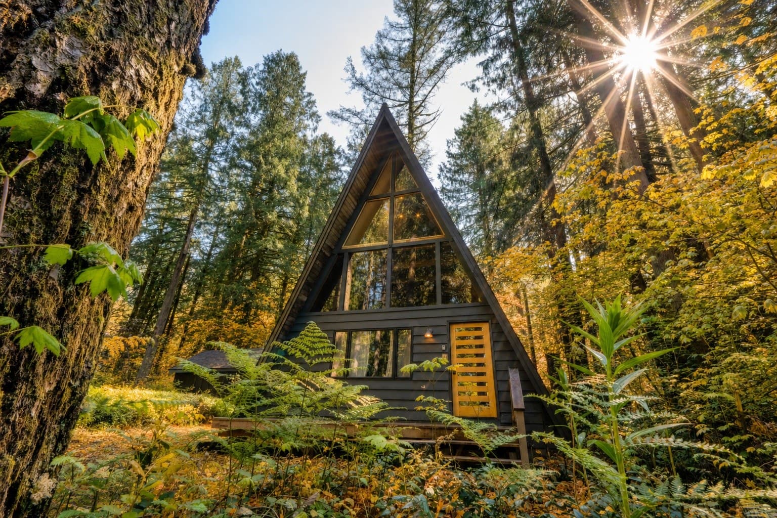 Modern A-Frame - Hot Tub - Forest Escape